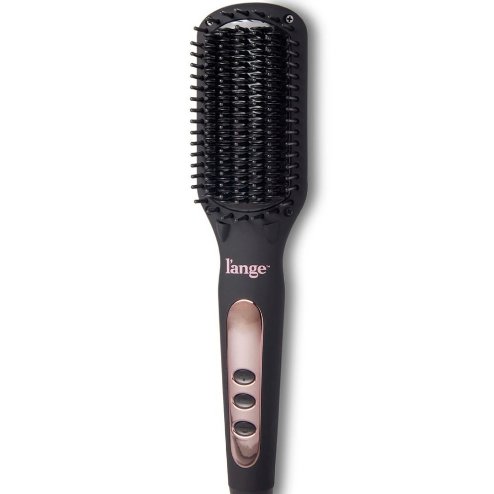 L’ange Black and Rose Gold Hair Straightening Brush